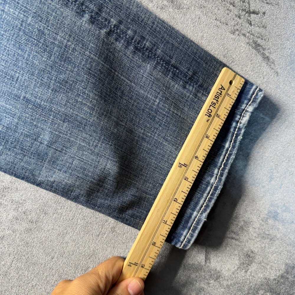 BKE Jake Jeans Mens 36R Blue Cotton Blend Straight Leg Mid Rise Light Wash Denim - Picture 10 of 12